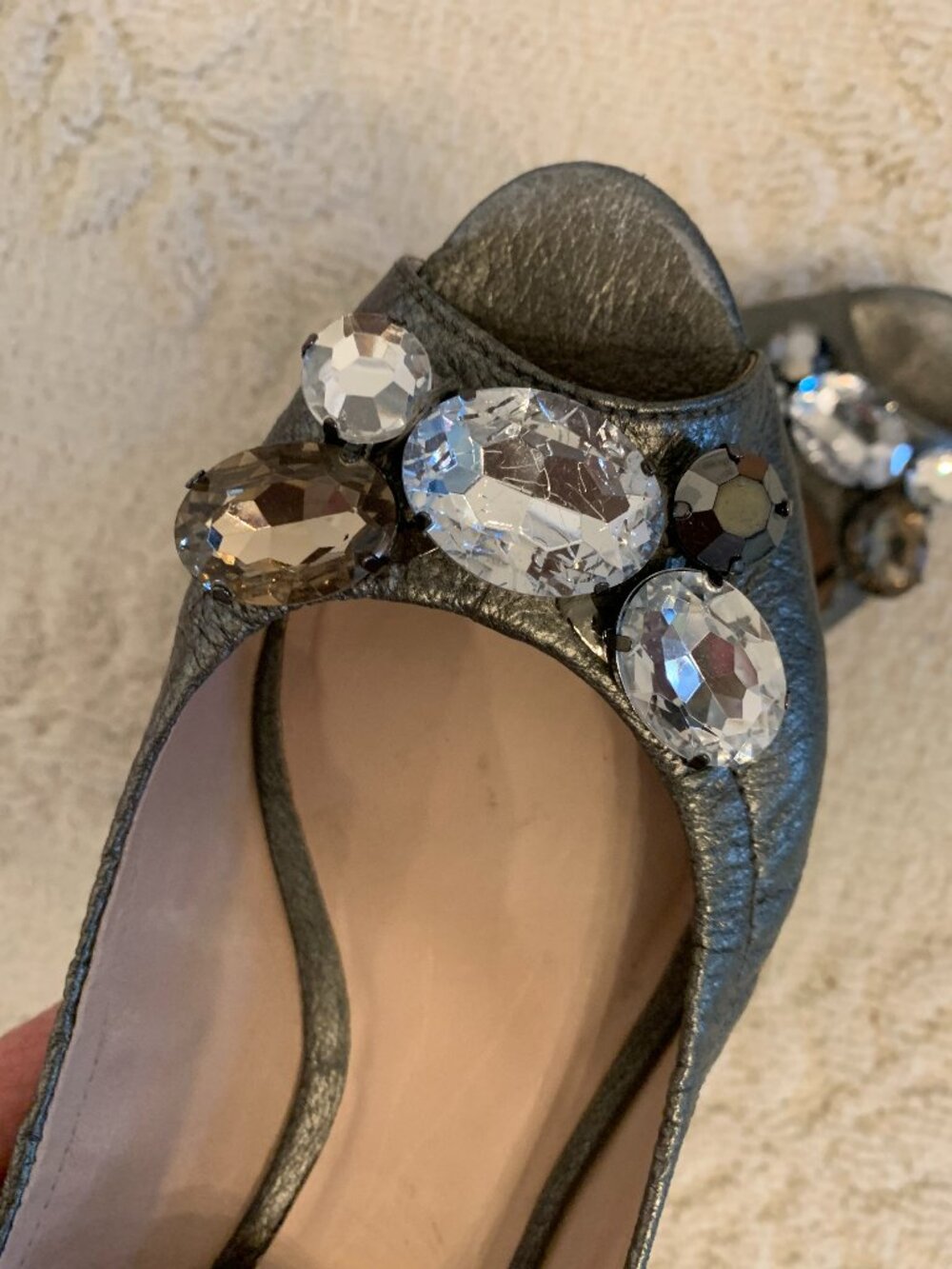 Elegant Bejeweled KATE SPADE Flats, Size 7 1/2 M